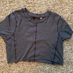 Grey size small crop top from PacSun
